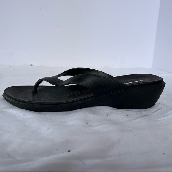 OKIBASHI SPLASH WEDGE SANDAL LARGE/9 - Picture 3 of 4